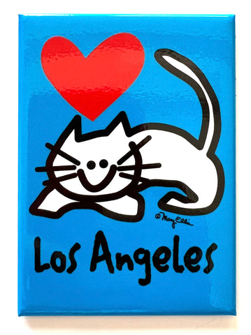Los Angeles Cat Magnet