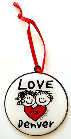 Denver Christmas Ornament Love From