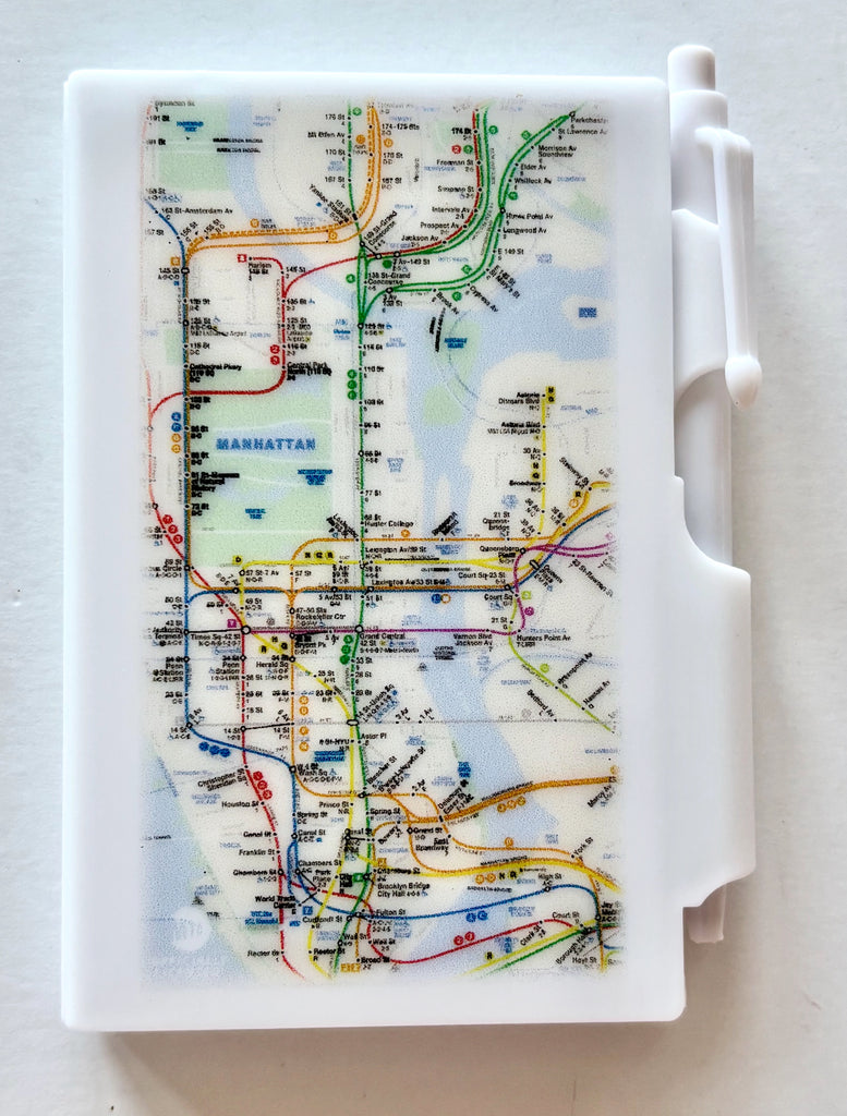 New York Mini Notebook Pen Set MTA Subway Map