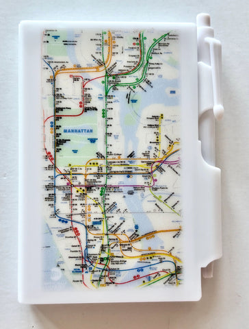 New York Mini Notebook Pen Set MTA Subway Map