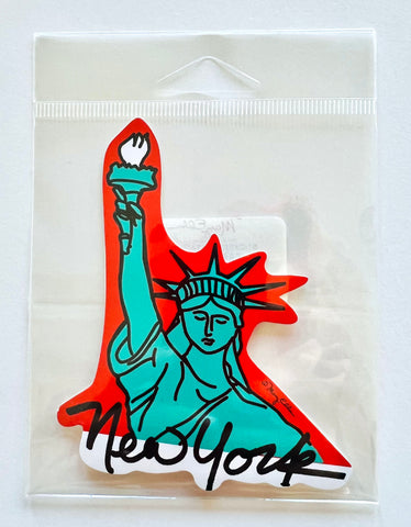 New York Giant Sticker Statue Of Liberty Torch