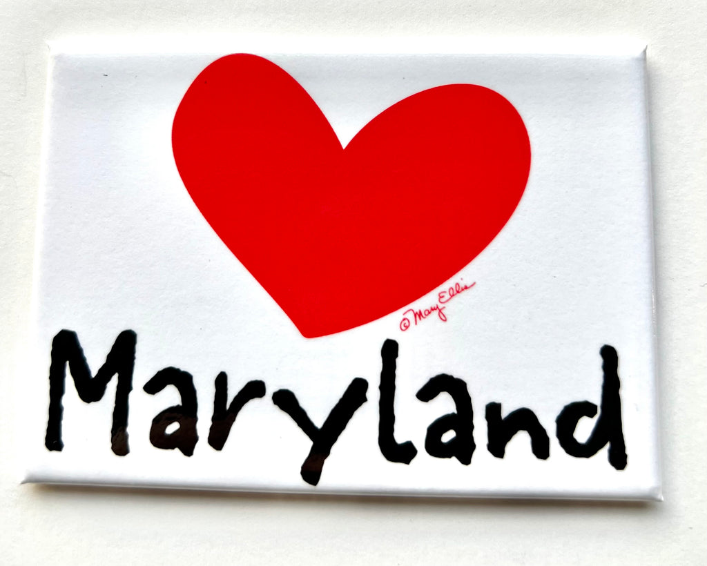 Maryland Heart Keychain