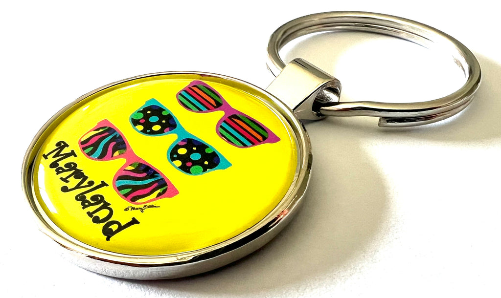 Maryland Sunglasses Keychain