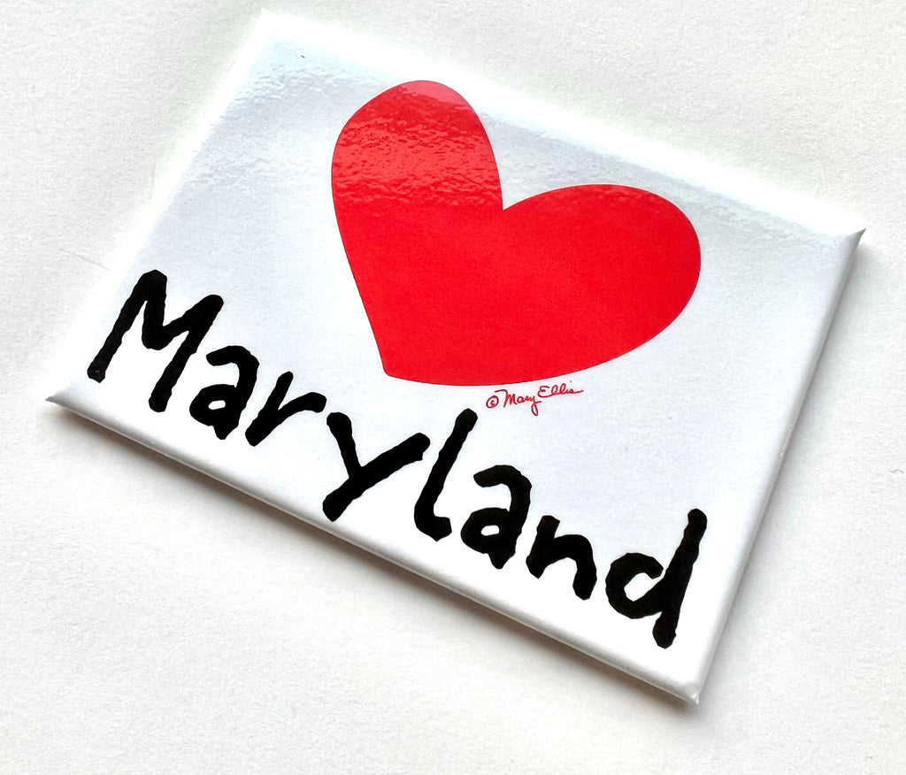 Maryland Heart Keychain