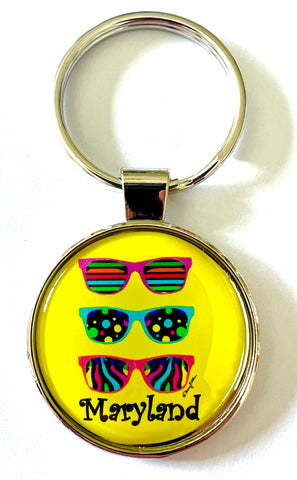 Maryland Sunglasses Keychain