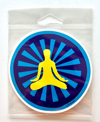 Meditation Yogi Yoga Sticker