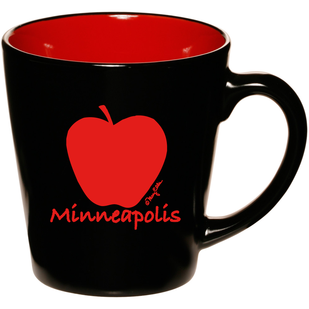 Minneapolis Minnesota Apple 2 Tone Red Black Mug