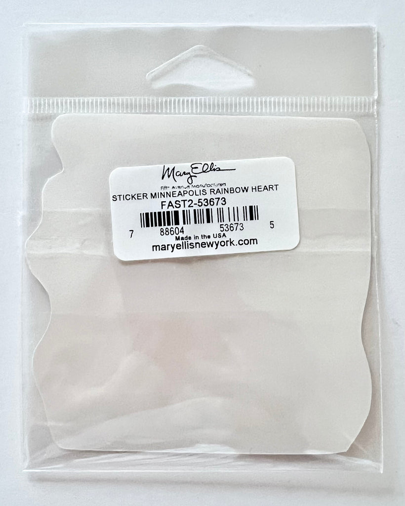 Minneapolis Rainbow Heart Sticker
