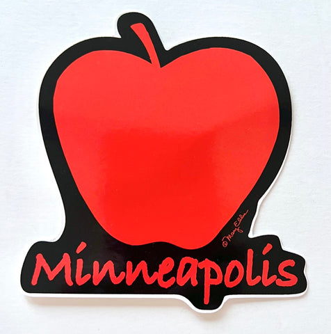 Minneapolis Apple Sticker