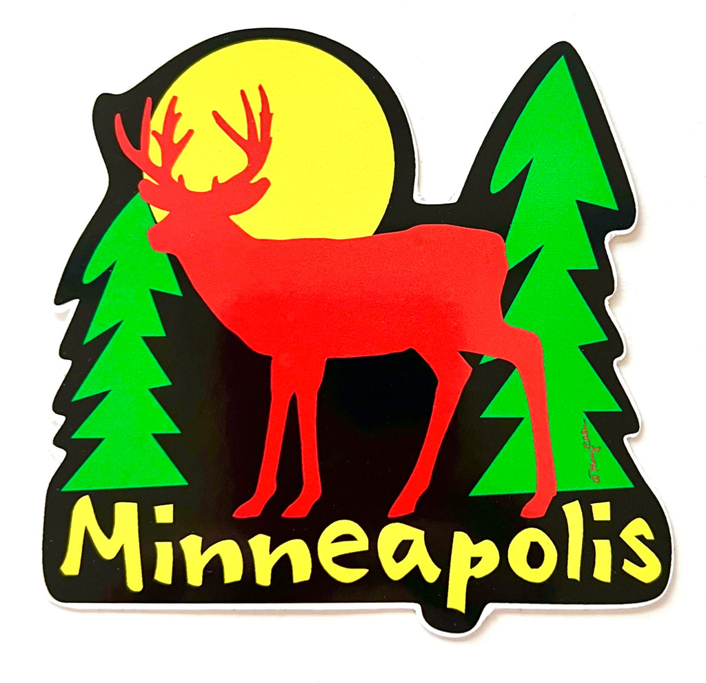 Minneapolis Deer Sticker