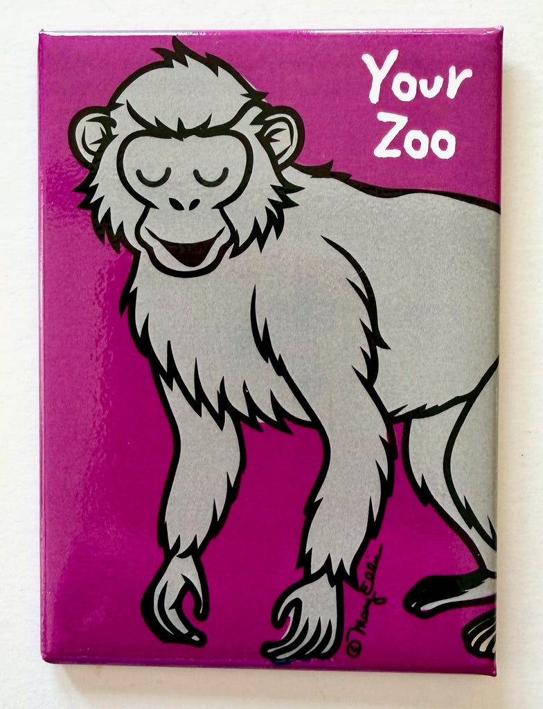 Monkey Your Zoo Custom Magnet