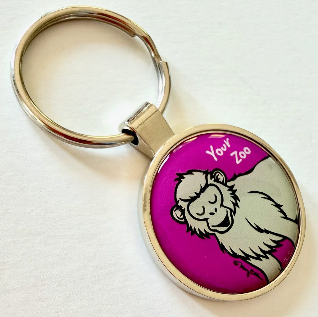 Monkey Custom Zoo Keychain