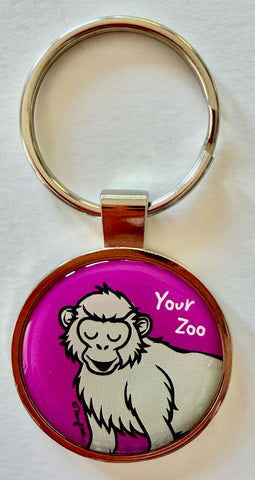 Monkey Custom Zoo Keychain