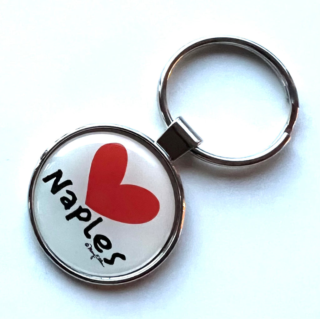 Naples Florida Keychain Heart