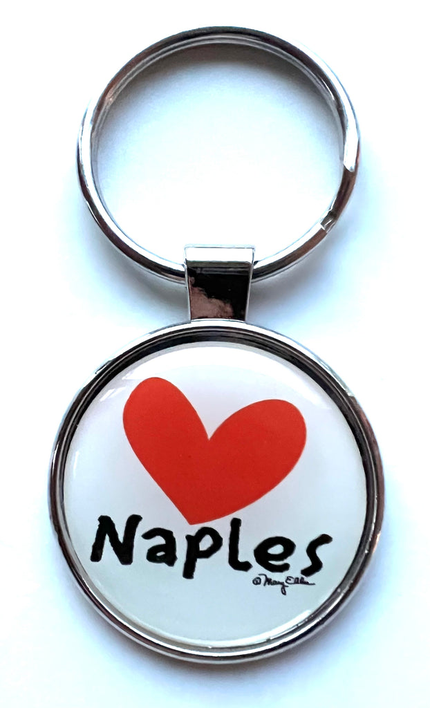 Naples Florida Keychain Heart