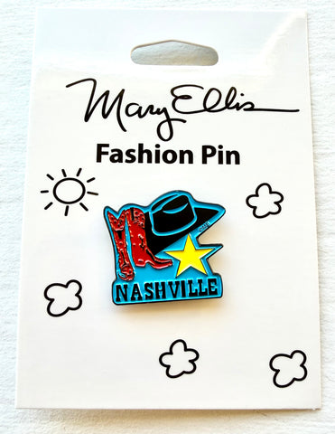 Nashville Hat Boots Lapel Pin