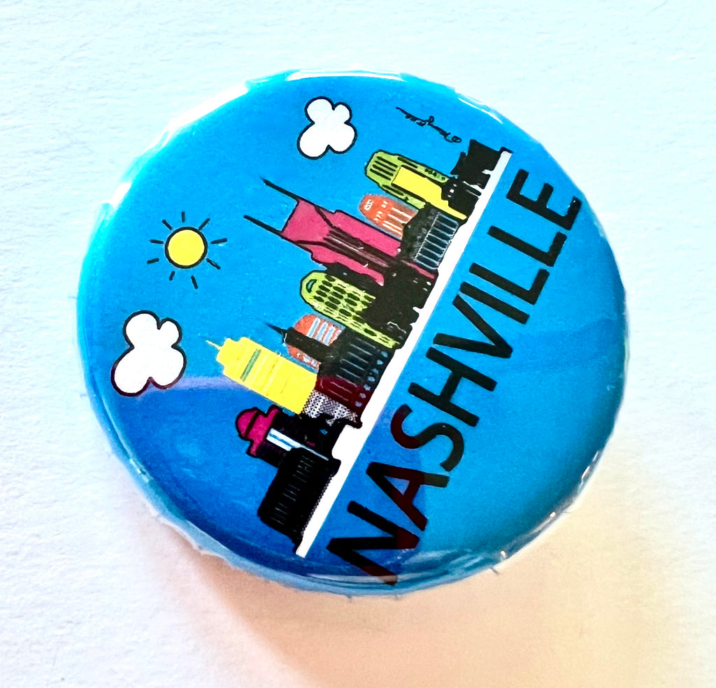 Nashville Skyline Daytime Button