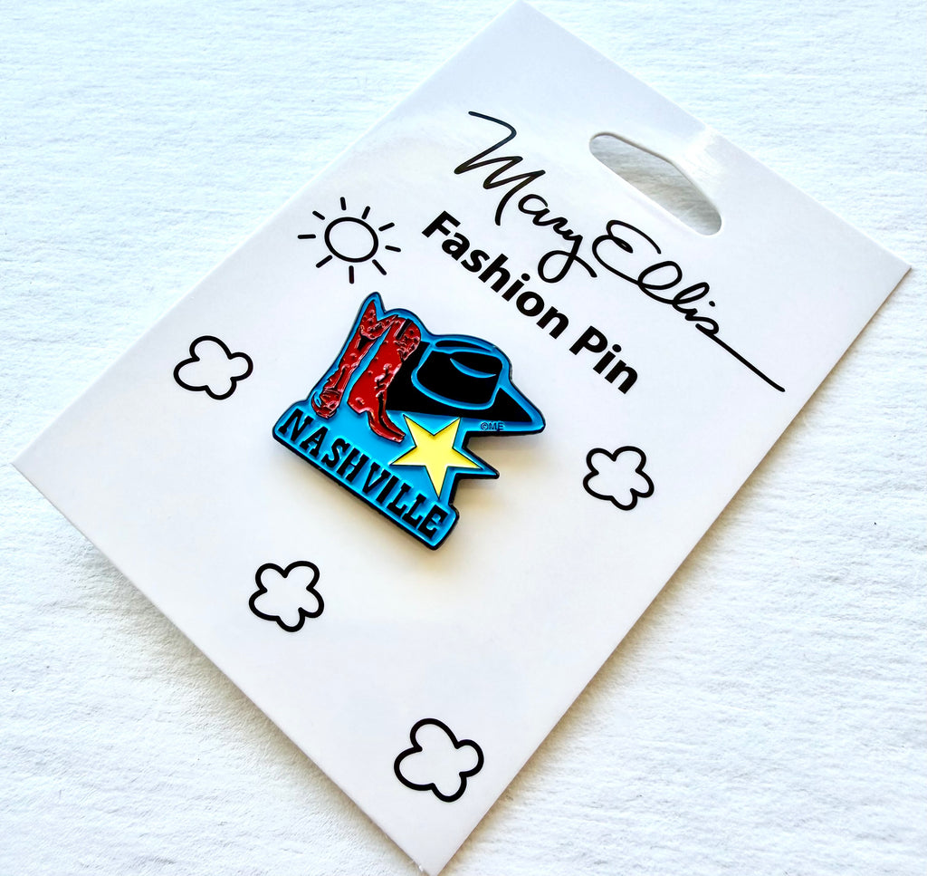 Nashville Hat Boots Lapel Pin