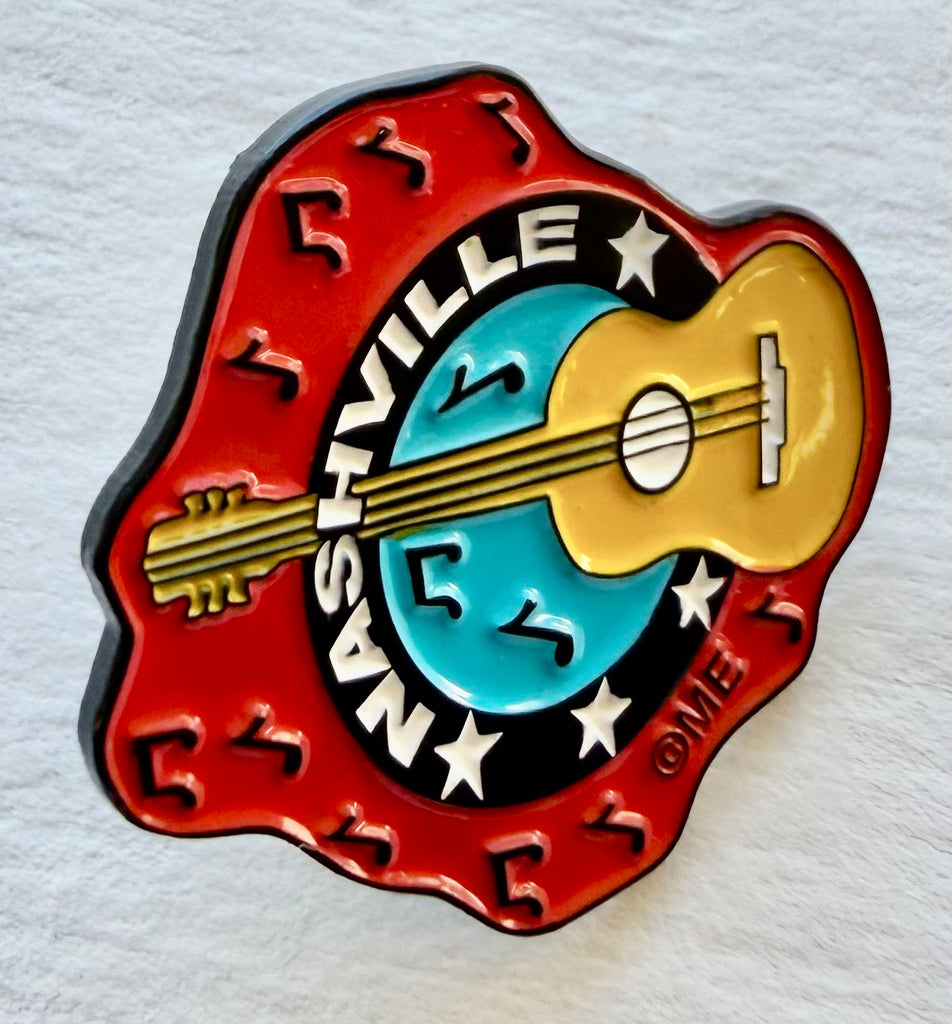 Nashville Guitar Lapel Pin
