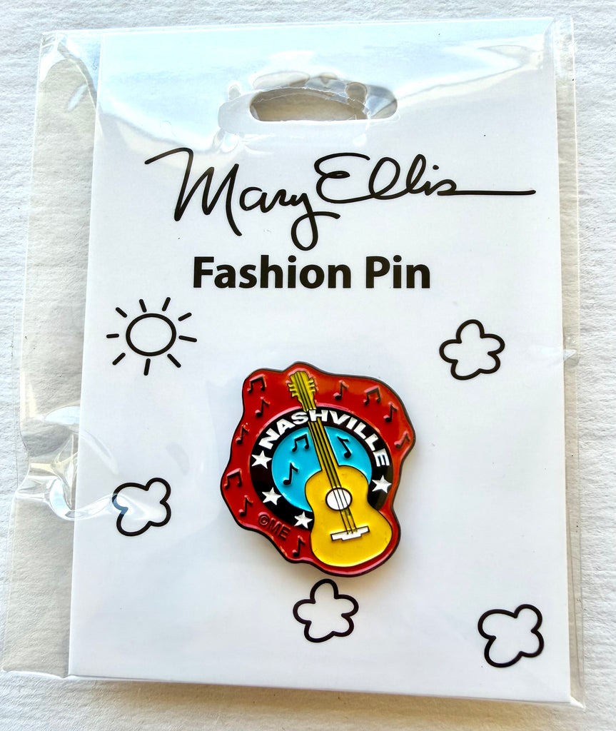 Nashville Guitar Lapel Pin