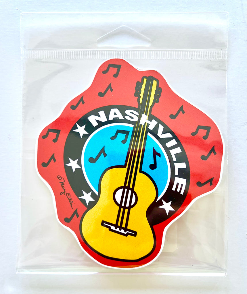 Nashville Tennessee Giant Guitar Sticker