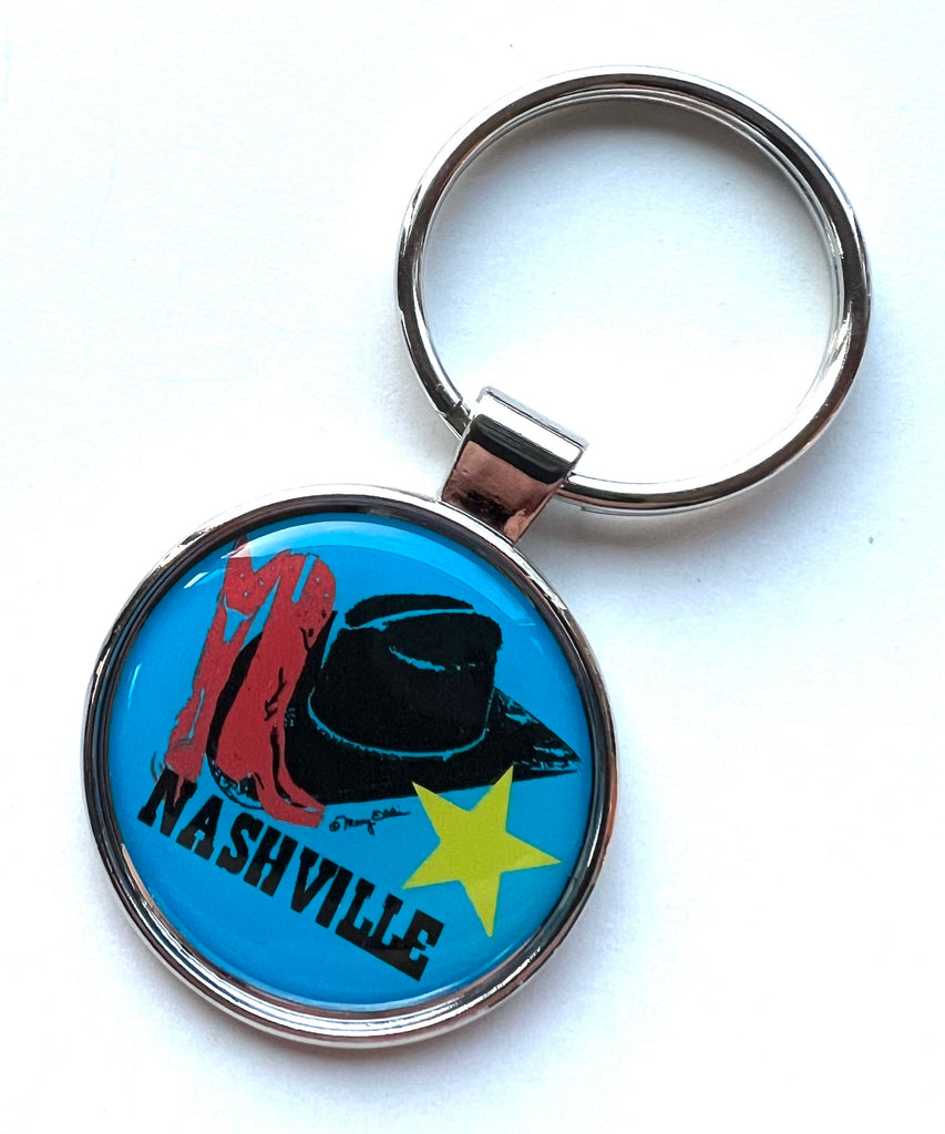 Nashville Tennessee Keychain Boots Hat
