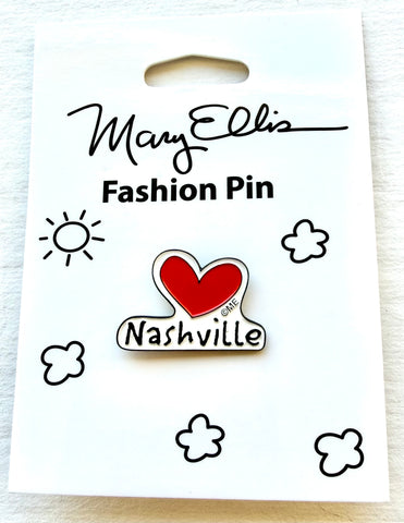 Nashville Heart Lapel Pin