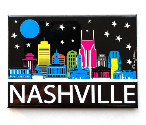 Nashville Tennessee Magnet Night Skyline