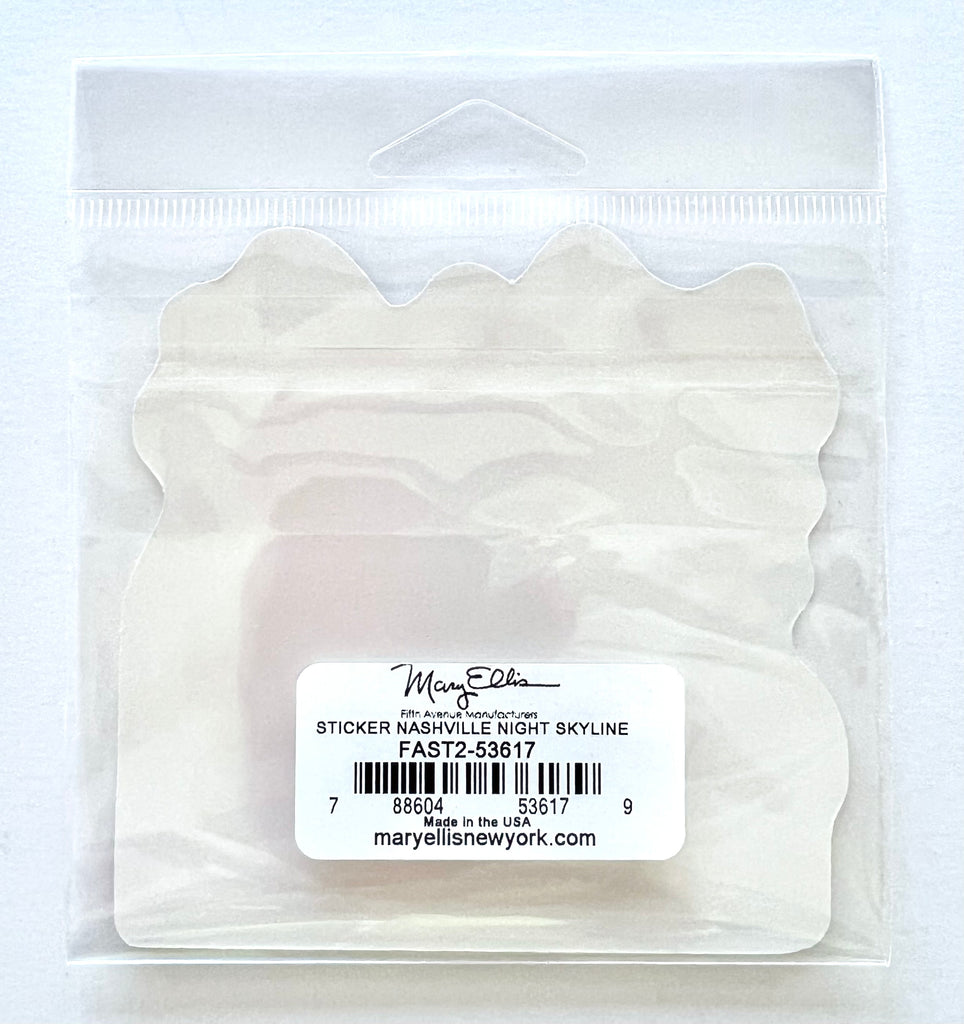 Nashville Tennessee Sticker Night Skyline