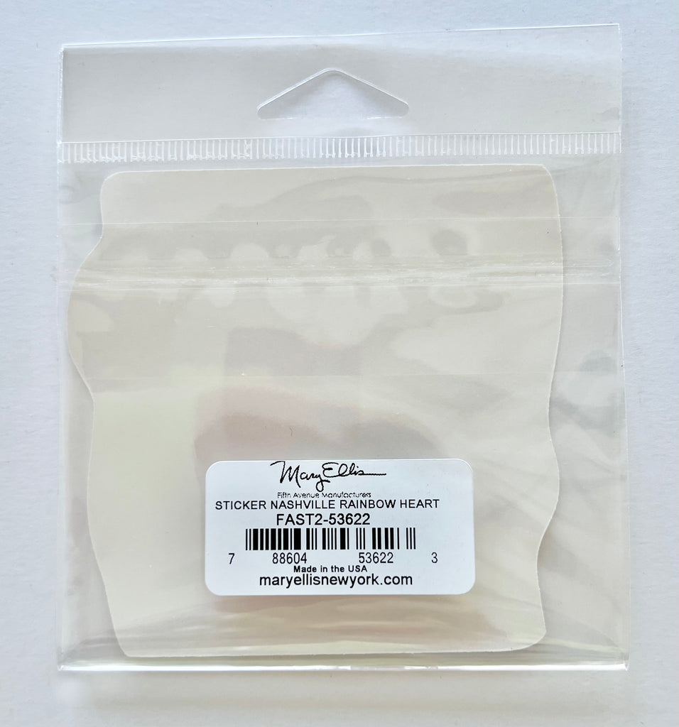 Nashville Tennessee Rainbow Heart Sticker