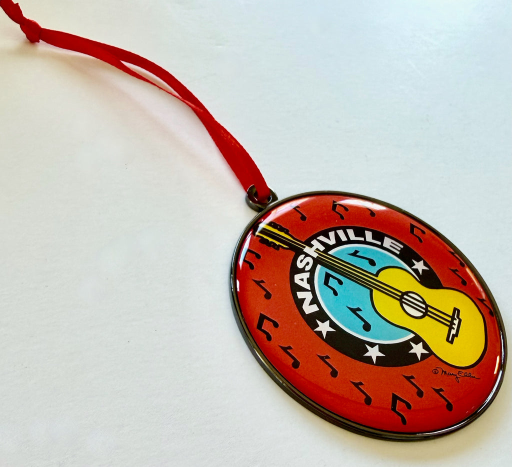 Nashville Christmas Ornament Guitar