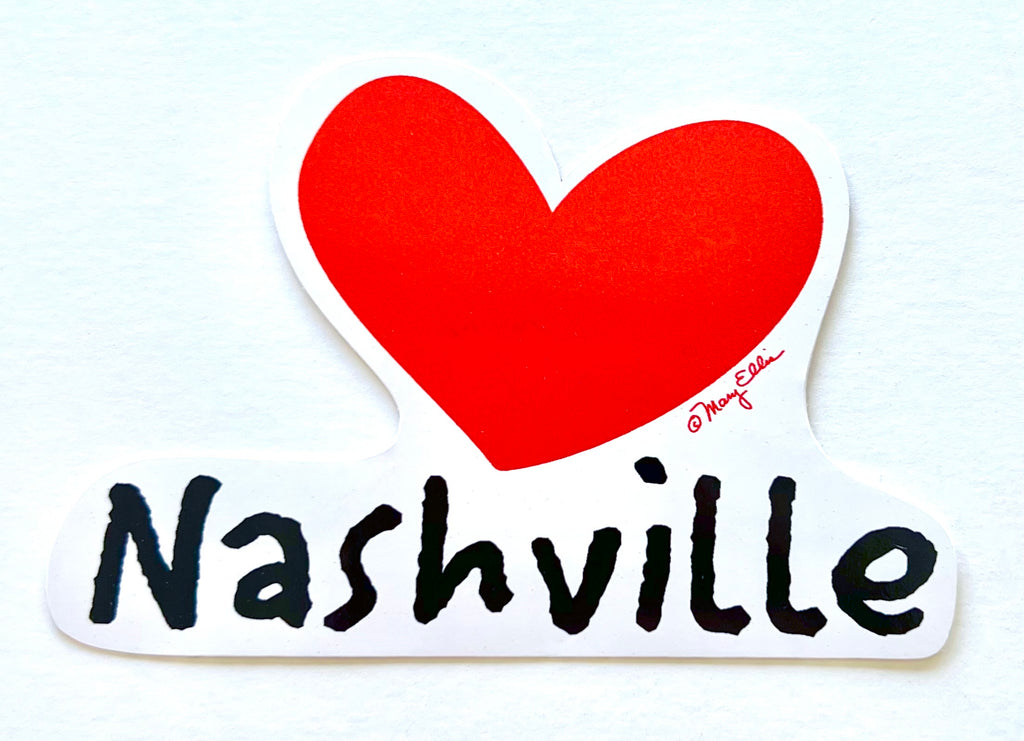 Nashville Tennessee Heart Sticker