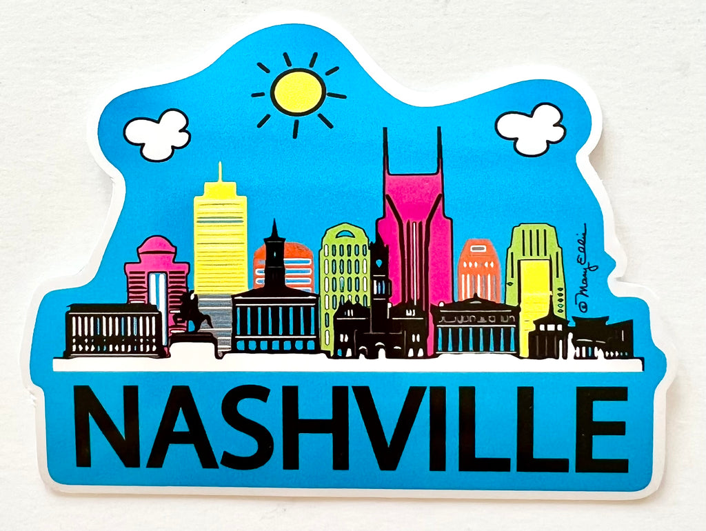 Nashville Daytime Skyline Sticker