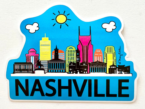 Nashville Daytime Skyline Sticker