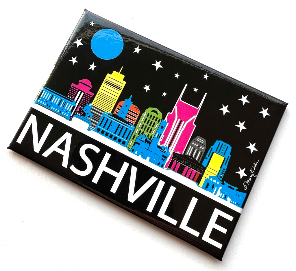 Nashville Tennessee Magnet Night Skyline