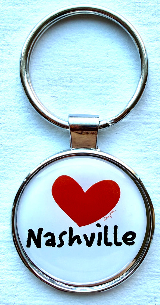 Nashville Heart Keychain