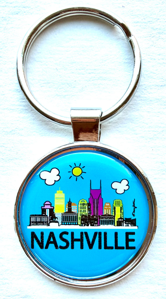 Nashville Keychain Daytime Skyline