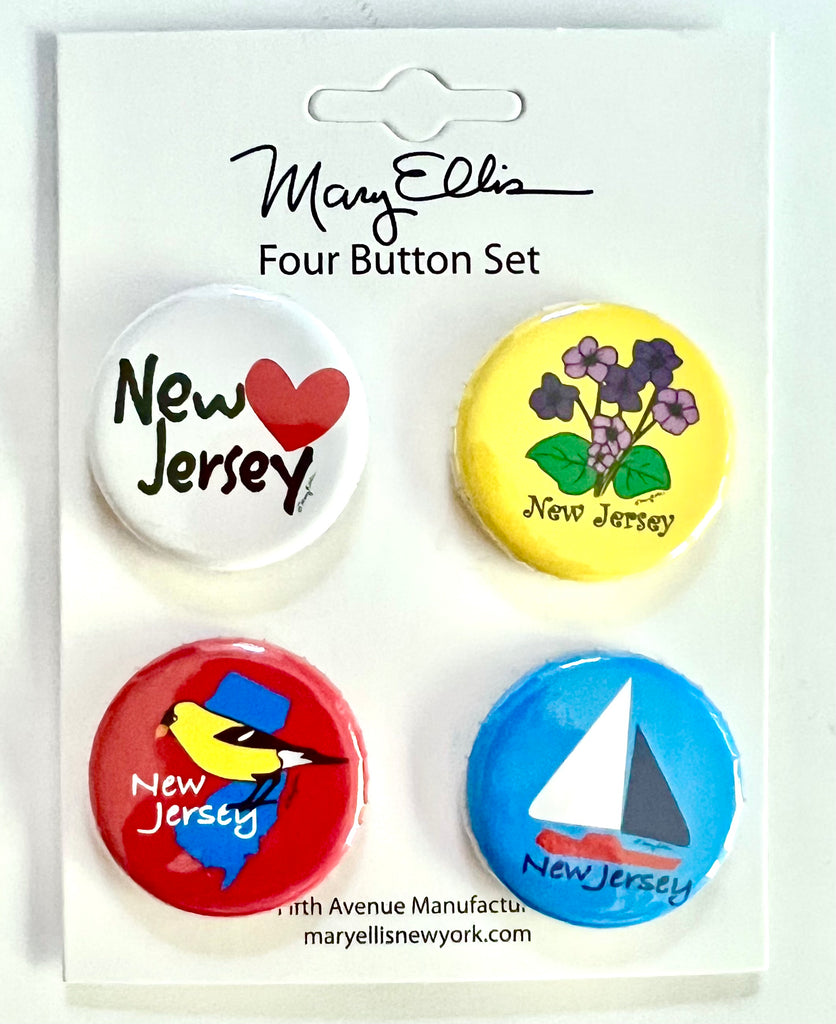 New Jersey Mini Button Set