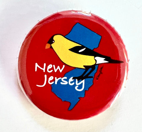 New Jersey Goldfinch Button