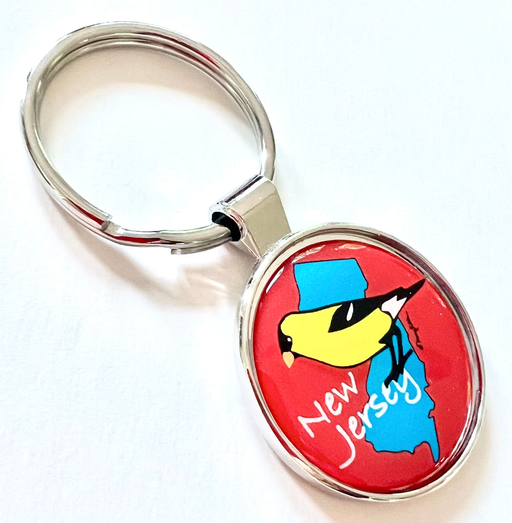 New Jersey Goldfinch Keychain