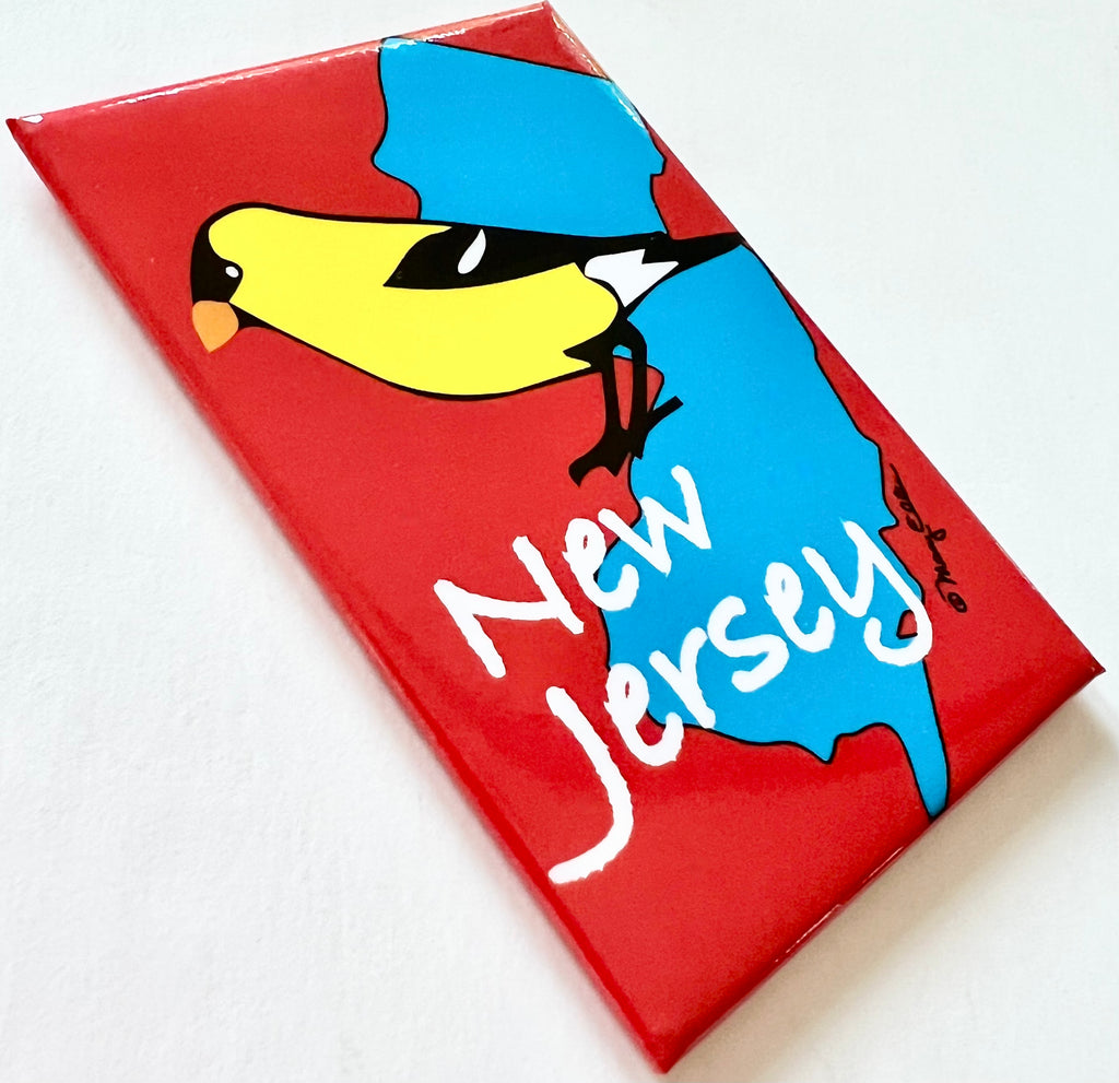 New Jersey Goldfinch Magnet