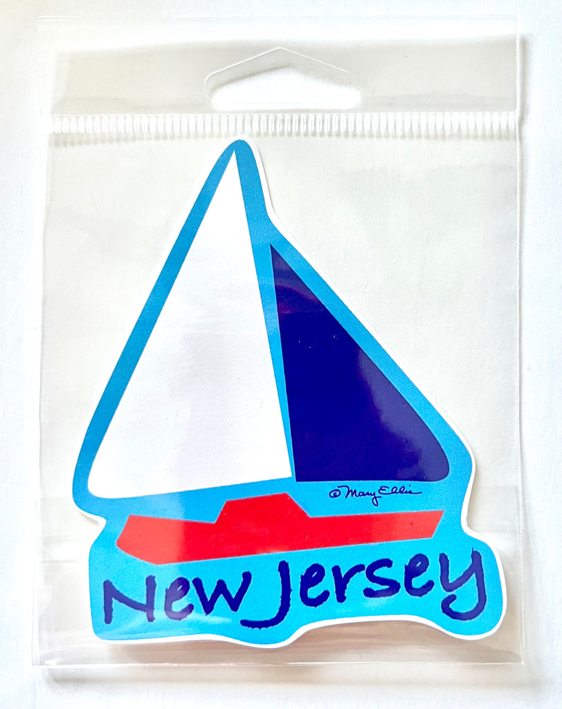 New Jersey Sailboat Sticker