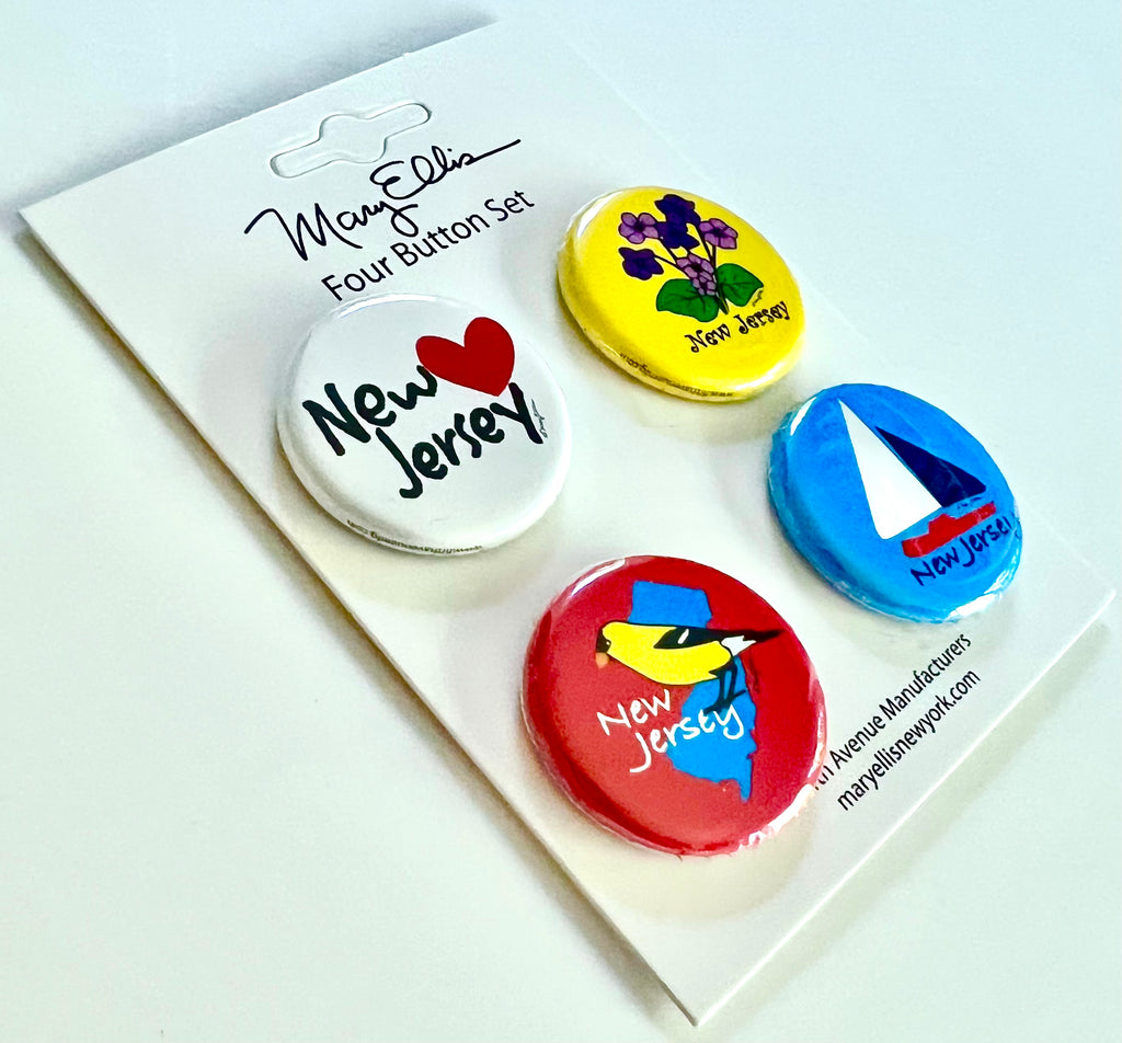 New Jersey Mini Button Set