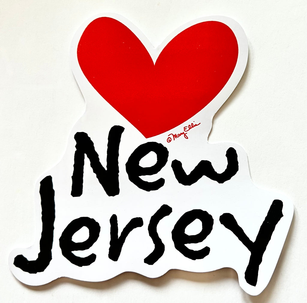 New Jersey Heart Sticker