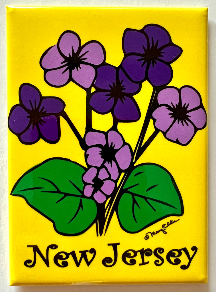 New Jersey Violets Magnet