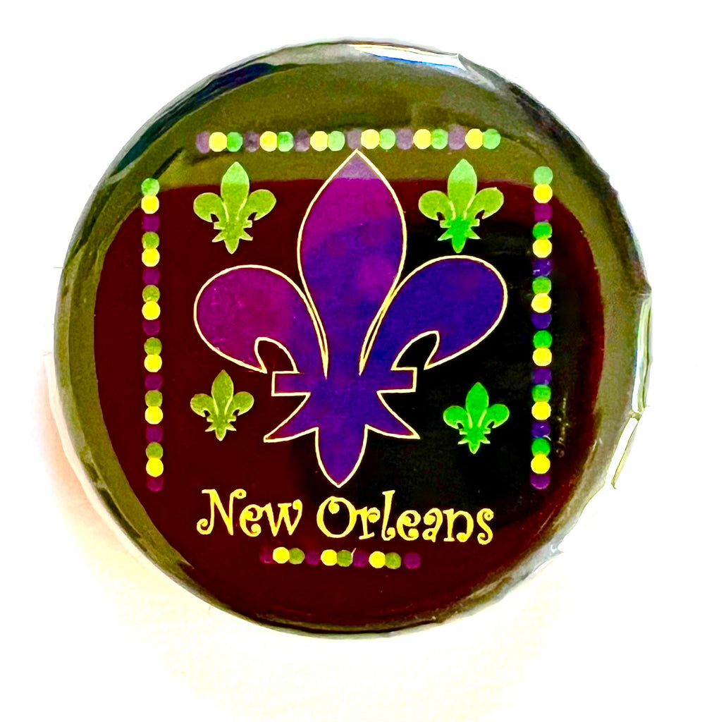 New Orleans Fleur-De-Lis Button