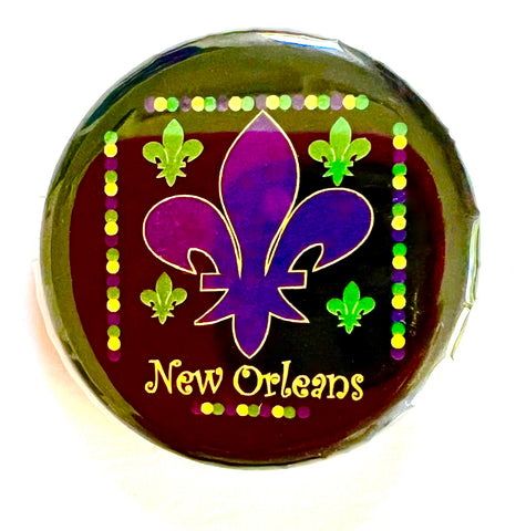New Orleans Fleur-De-Lis Button