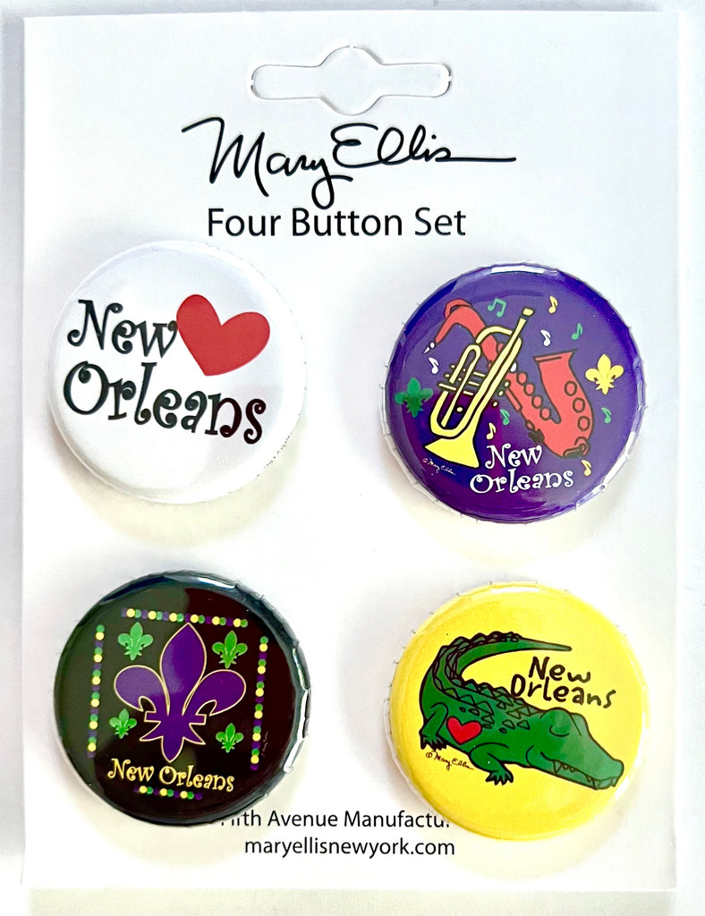 New Orleans Mini Button Set