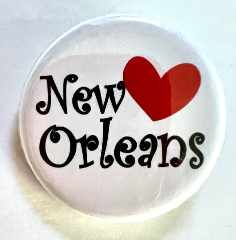 New Orleans Heart Button