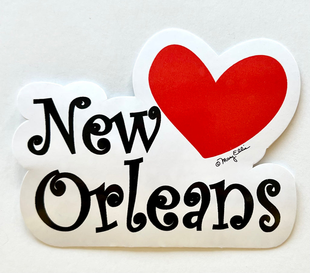 New Orleans Sticker Heart
